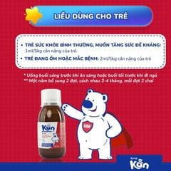 Siro KAN - Bí Quyết Tăng Sức Đề Kháng, Giảm Ốm Vặt Cho Trẻ, Chai 120ml