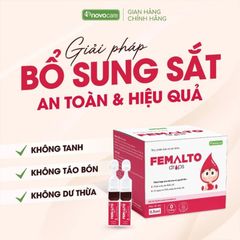 Sắt Femalto Dạng Ống - Bổ Sung Sắt Hữu Cơ Cho Trẻ Từ 0 Tháng Tuổi