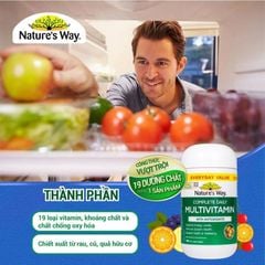 Nature's Way Multivitamin - Bổ Sung 19 Vitamin & Khoáng Chất Thiết Yếu, Tăng Cường Sức Khỏe Cho Cả Gia Đình