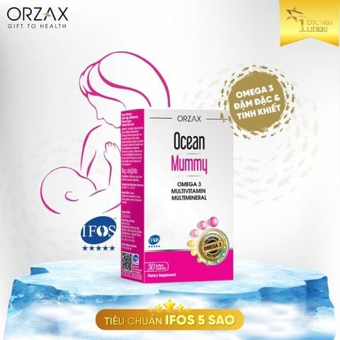 Ocean Mummy - Bổ Sung Omega 3 Và Vitamin Thiết Yếu Cho Mẹ Bầu, Hộp 30 Viên