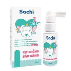 Xịt chống sâu răng Sachi 1+ - Bí quyết cho răng chắc khỏe, an toàn cho bé từ 1 tuổi