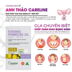 Tinh Dầu Hoa Anh Thảo Careline - Giải pháp tự nhiên giúp cân bằng nội tiết tố từ Úc, Hộp 60 viên