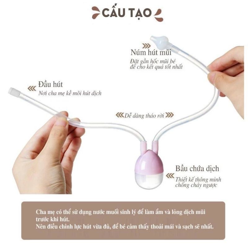Dụng Cụ Hút Mũi Hanomed (con voi) - Giải Pháp Làm sạch Mũi Cho Trẻ Sơ Sinh