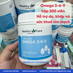 Viên uống bổ sung Omega 3 6 9 Healthy Care Ultimate của Úc, hộp 200 viên