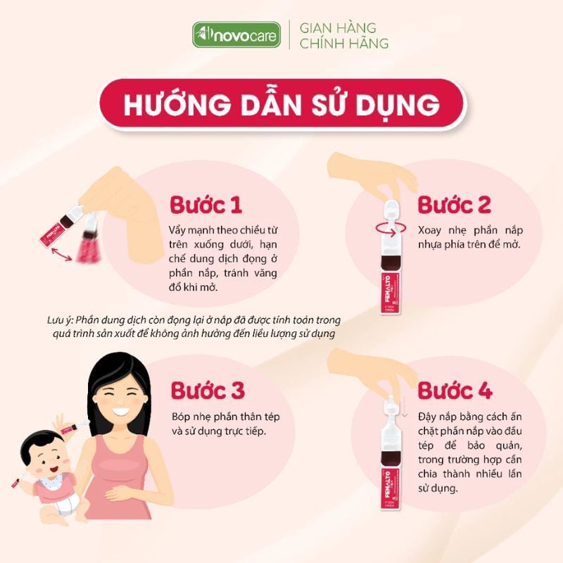 Sắt Femalto Dạng Ống - Bổ Sung Sắt Hữu Cơ Cho Trẻ Từ 0 Tháng Tuổi