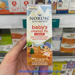D3 Nordic Naturals Chính Hãng, Bổ Sung Vitamin D3 Cho Trẻ Sơ Sinh Giúp xương Chắc Khỏe