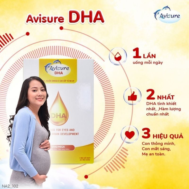 Avisure DHA Chính Hãng - Bổ Sung DHA Cho Mẹ Bầu, Hỗ Trợ Phát Triển Não Bộ Thai Nhi
