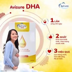 Avisure DHA Chính Hãng - Bổ Sung DHA Cho Mẹ Bầu, Hỗ Trợ Phát Triển Não Bộ Thai Nhi