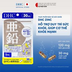 Viên Uống Bổ Sung Kẽm DHC (DHC Zinc) Giúp Ngăn Ngừa Mụn Trứng Cá Hiệu Quả