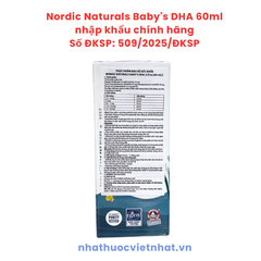 Nordic Naturals Baby's DHA Chính Hãng - Bổ Sung DHA, Hỗ Trợ Phát Triển Não Bộ Cho Trẻ Từ 0 Tháng Tuổi