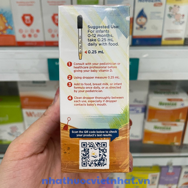 D3 Nordic Naturals Chính Hãng, Bổ Sung Vitamin D3 Cho Trẻ Sơ Sinh Giúp xương Chắc Khỏe