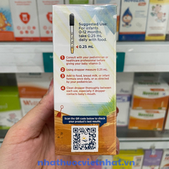 D3 Nordic Naturals Chính Hãng, Bổ Sung Vitamin D3 Cho Trẻ Sơ Sinh Giúp xương Chắc Khỏe