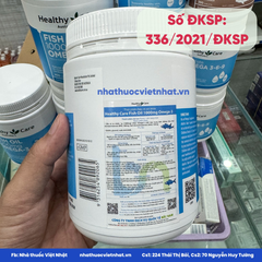 Dầu cá Healthy Care Fish Oil 1000mg Omega 3 - Bí quyết duy trì sức khỏe tim mạch và não bộ, lọ 400 viên