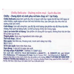 Dung dịch vệ sinh phụ nữ Chilly delicato