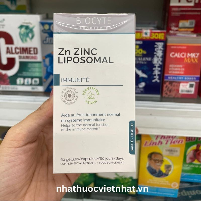 Viên Uống Bổ Sung Kẽm Zn Zinc Liposomal, Hỗ Trợ Giảm Mụn Hiệu Quả