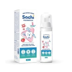 Kem đánh răng cho trẻ Sachi Postbiotics dạng bọt - Giải pháp chăm sóc răng miệng an toàn cho bé từ 1 tuổi