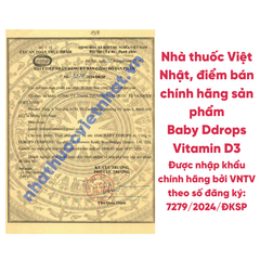 Baby Ddrops Vitamin D3 - Vitamin D3 thuần nhỏ giọt cho trẻ sơ sinh, lọ 90 giọt (90 ngày), nhập khẩu chính hãng.