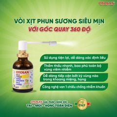 Xịt họng Otosan Spray Forte giảm ho, giảm đau rát họng, hỗ trợ điều trị viêm họng cấp, viêm hô hấp,  (30ml)