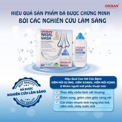 Bộ rửa xoang mũi Otosan Nasal Wash (1 kít + 30 gói) làm sạch sâu, hồi phục chứng viêm mũi dị ứng