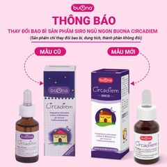 Buona Circadiem – Bổ sung Melatonin tinh khiết hỗ trợ ngủ ngon ở trẻ em và người lớn