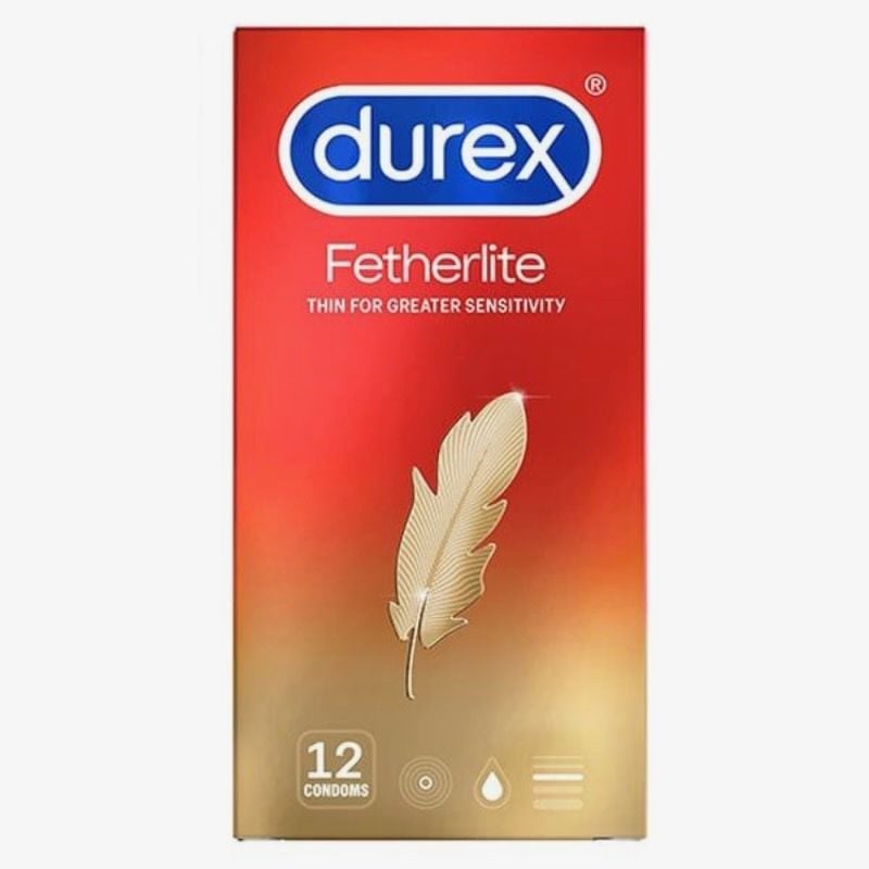 Bao cao su Durex Fetherlite siêu mỏng, ôm khít vừa vặn, size 52mm