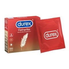 Bao cao su Durex Fetherlite siêu mỏng, ôm khít vừa vặn, size 52mm