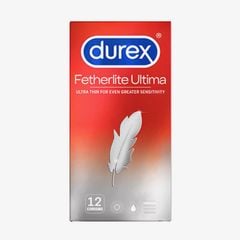 Bao cao su Durex Fetherlite Ultima siêu mỏng, cùng chất bôi trơn, size 52mm