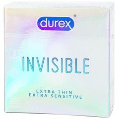 Bao cao su Durex Invisible Extra Thin Extra Sensitive siêu mỏng, vừa vặn và ôm sát