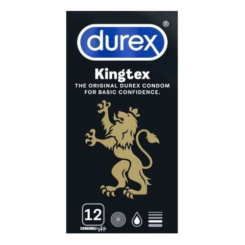 Bao cao su Durex Kingtex ôm sát, vừa vặn 49mm