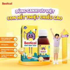 Bestical Mua 3 Tặng 1: Cơ hội vàng tiết kiệm 290K khi mua sản phẩm hỗ trợ tăng chiều cao cho bé