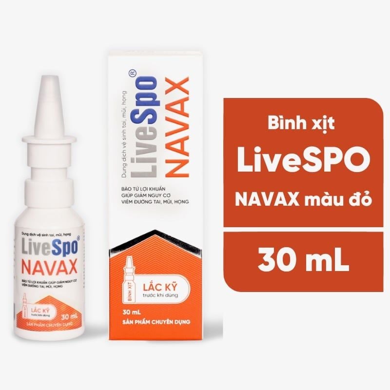 Bình xịt vệ sinh tai, mũi, họng LiveSpo Navax - Giải pháp hiệu quả phòng ngừa viêm đường hô hấp