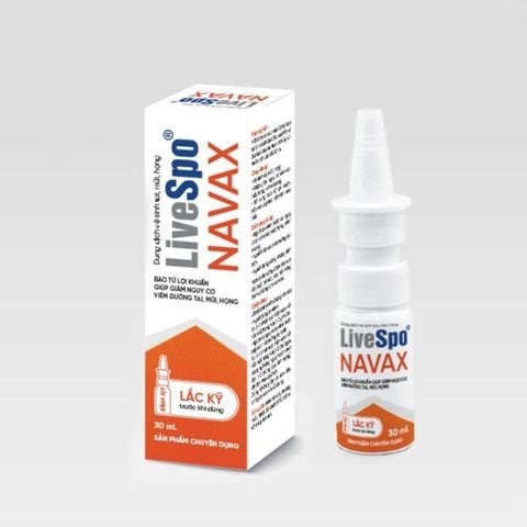 Bình xịt vệ sinh tai, mũi, họng LiveSpo Navax - Giải pháp hiệu quả phòng ngừa viêm đường hô hấp