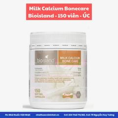Bio Island Viên Uống Bổ Sung Canxi Milk Calcium Bone Care 150 Viên (cho người lớn, bà bầu, sau sinh) - Nhập khẩu chính hãng.
