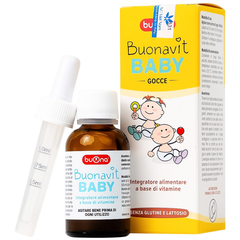Buonavit Baby, vitamin tổng hợp dạng nhỏ giọt cho trẻ từ 0 tháng tuổi, mẫu mới, lọ 20ml