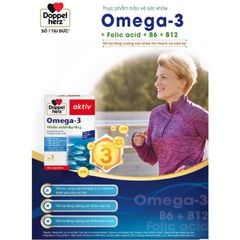 Viên dầu cá Aktiv Omega 3 Doppelherz bổ sung vitamin, tăng cường thị lực (30 viên)