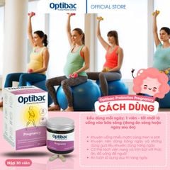 Men vi sinh Optibac Pregnancy - Giải pháp bổ sung lợi khuẩn cho phụ nữ mang thai và cho con bú, hộp 30 viên
