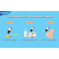 Men vi sinh 10 chủng BioAmicus Complete giúp bổ sung lợi khuẩn, tăng đề kháng lọ 10ml