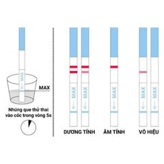 Que thử thai Quickstick One-step Pregnancy Test, thử thai nhanh và chính xác, hộp 1 test