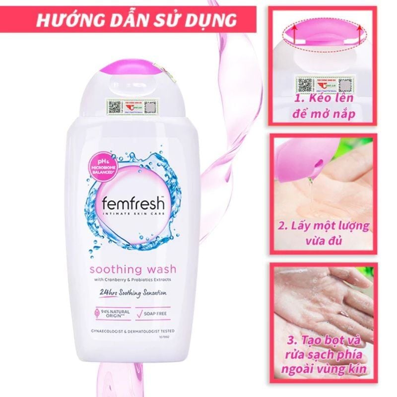 Dung Dịch Vệ Sinh Femfresh Màu Hồng - Làm Sạch Sâu, Khử Mùi Vượt Trội, An Toàn Cho Mọi Làn Da (250ml)