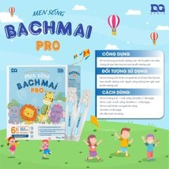 Men Sống Bạch Mai Pro 6 Tỷ Lợi Khuẩn - Giải Pháp Số 1 Cho Bé  Biếng Ăn, Rối Loạn Tiêu Hoá, Hộp 15 ống 10ml