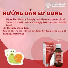 Siro ho Slime Cough - Giải pháp hiệu quả cho cơn ho dai dẳng, an toàn cho cả gia đình, chai 150ml