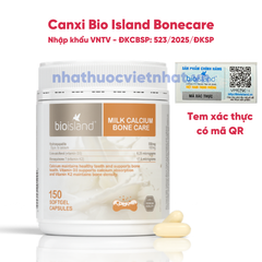 Bio Island Viên Uống Bổ Sung Canxi Milk Calcium Bone Care 150 Viên (cho người lớn, bà bầu, sau sinh) - Nhập khẩu chính hãng.
