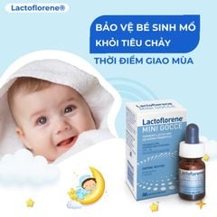 Men vi sinh Lactoflorene mini gocce,chứa lợi khuẩn sống BB-12, cải thiện bất dung nạp lactose, khóc dạ đề và tiêu chảy ở trẻ sơ sinh