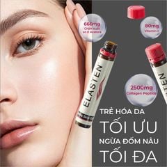 Collagen thuỷ phân Elasten làm đẹp và trẻ hoá làn da số 1 của Đức, hộp 28 ống uống 28 ngày