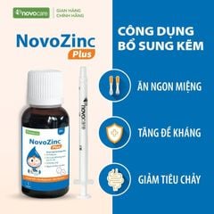 NovozinC - Kẽm hữu cơ dễ hấp thu, hỗ trợ tiêu hóa và tăng sức đề kháng cho bé
