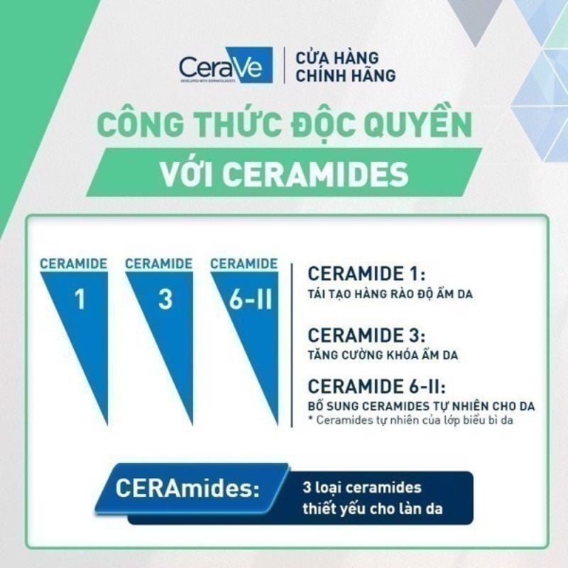 Sửa rửa mặt CERAVE cho da mụn, da nhạy cảm - 236 ml