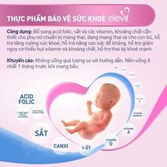 Vitamin tổng hợp cho bà bầu và trước khi mang thai Elevit của Pháp, hộp 30 viên - Nhập khẩu chính hãng