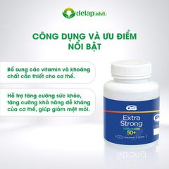 Viên uống tăng cường sức khỏe GS Extra Strong Multivitamin 50+ cho người lớn từ 50 tuổi, hộp 30 viên