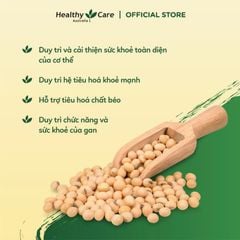 Mầm Đậu Nành Lecithin Healthy Care - Hỗ trợ giảm cholesterol, tăng cường chức năng gan, hộp 100 viên