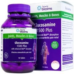 Viên uống bổ xương khớp Glucosamine 1500 Plus - Henry Blooms của Úc, tăng tiết dịch khớp, bảo vệ màng sụn khớp, giảm viêm khớp